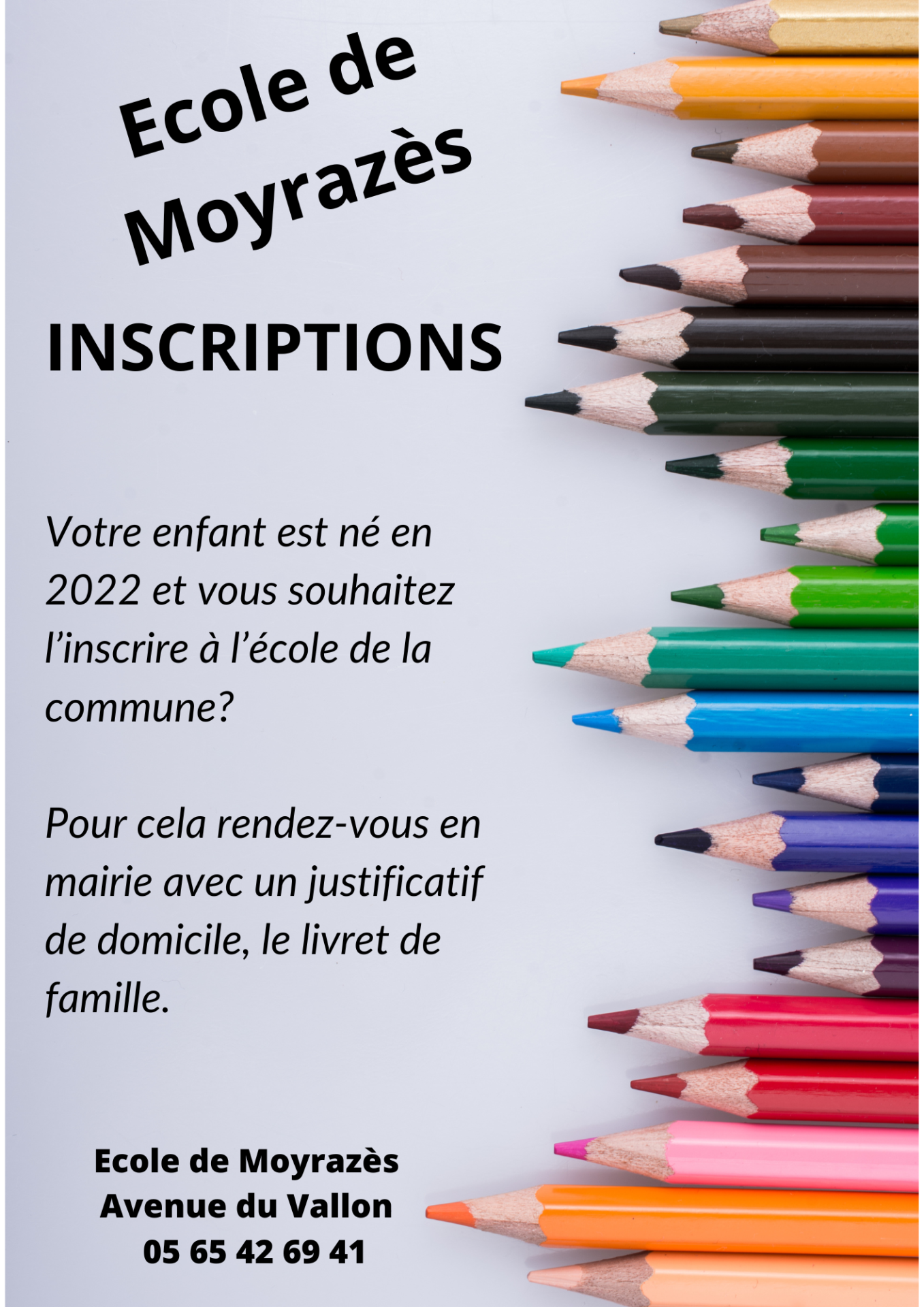 Lire la suite à propos de l’article École de Moyrazès – Inscription